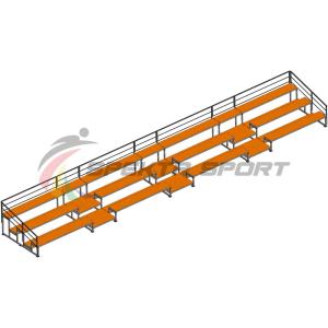 Купить Трибуна для зрителей 3 ряда на 66 мест с перилами в Кировске 