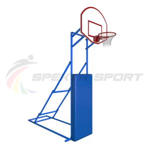 Купить Стойка стритбольная складная с фанерным щитом, кольцом, сеткой и защитой Street в Кировске 