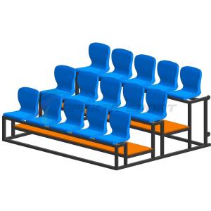 Купить Трибуна мобильная 3 ряда сиденья пластиковые на 15 мест в Кировске 